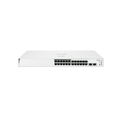 Thiết bị chuyển mạch HPE Networking Instant On 24 cổng Gigabit PoE CL4, 2 cổng SFP, 195W, Dòng 1830 (JL813A)