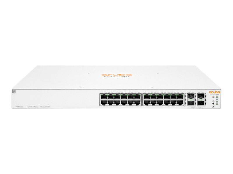 HPE Networking Instant On Switch 24p Gigabit CL4 PoE 4p SFP+ 370W 1930