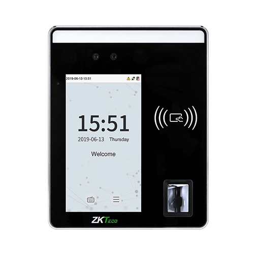 ZKTeco SpeedFace-H5L Linux-Based Hybrid Biometric Access Control and Time & Attendance Terminal with Visible Light Facial Recognition