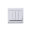 Công tắc bốn Honeywell Elegant EW4784SP1WHISG, 16A, 4 cực, 1 chiều