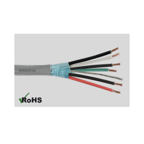Cáp Điều Khiển Norden NC7-13201161: 1 đôi dây, 16 AWG, Chống Nhiễu Màng Nhôm, Vỏ PVC