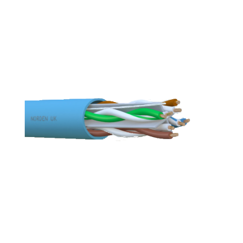 Cáp Mạng Norden Cat6 U/UTP 23 AWG 4 Pair Vỏ PVC E Series (113-40001104BL) – Màu Xanh Dương