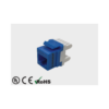 Nhân Mạng Cat6 Loại Nhấn Dây Góc 180 Độ Không Có Nắp Đậy (122-31P180BL) – Màu Xanh Dương